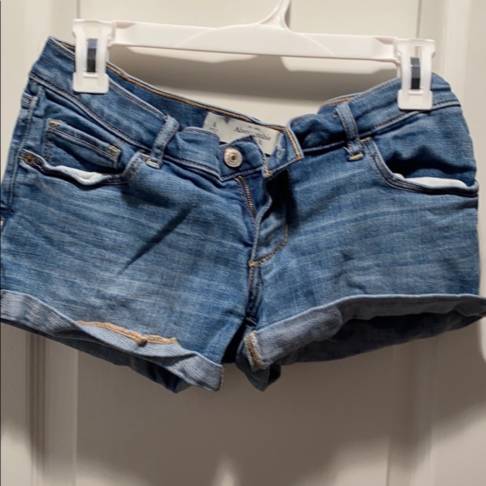 Blue jean shorts